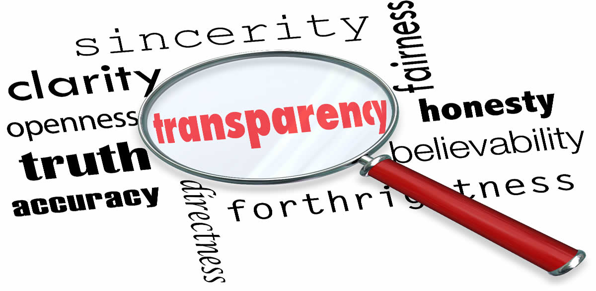 Transparency & Honesty: